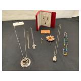 Necklaces, Brooches, and Pins