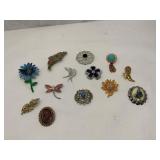 13 Decorative Brooches