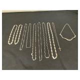 Silver-Toned Chain Necklaces