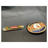 Colorado Centennial Buckle and Pocket Knife