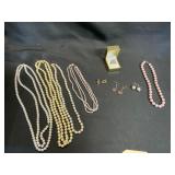 Jewelry Lot: Necklaces, Earrings & Ring
