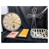 Decorative Home Decor Lot with Clock