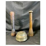 Two ï¿½Antique Wood Thread Spools