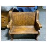 Solid Wood Church Pew Bench