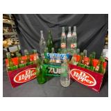 Vintage Soda Bottles and Carriers