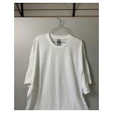 4 New White Short Sleeve T-shirts Size 2XL