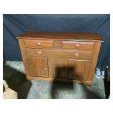 Wood Buffet With Drawers and Doors