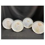 4 Precious Moments Plates