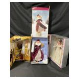 3 Collector Barbies in Boxes