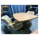 Chromcraft Dinner Table with Two ï¿½Chairs