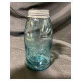 Vintage Soft Shoulder Blue Ball Mason Jar