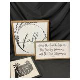 Three Farmhouse-Style Signs