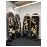 Four Mother-of-Pearl Wall Panels