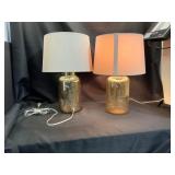 Glass Table Lamps with Shades