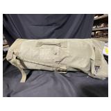 Vintage Olive Drab Canvas Duffle & Cot Camping Pad