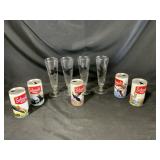vintage Federal Sportsman Pilsner Glasses