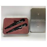 Winchester Folding Knife Set in Tin Case