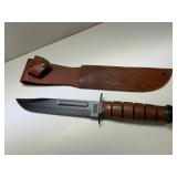 KA-BAR USMC Fixed Blade Knife with Sheath