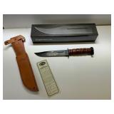 KA-BAR USMC Combat Knife With Sheath