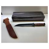 KA-BAR Knife with Sheath and Box
