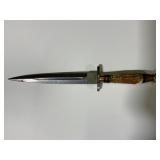 Damascus Commando Dagger with Stag Grip
