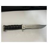 12" Fixed-Blade Knife with Black Handle