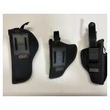 Lot of 3 holsters Uncle Mikeï¿½s size 2 & size 0