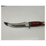Fixed Blade Knife With Wood Handle