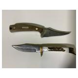 Two Hunting Knives: Old Timer and Antler-Handled