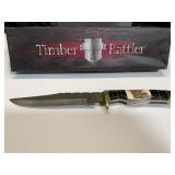 Timber Rattler Damascus Steel Knife