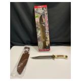 Stainless Steel Bowie Knife with Sheath
