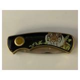Franklin Mint Tiger Folding Knife