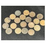 Bag of 20 Indian Head Pennies