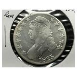 1825 Capped Bust Half Dollar RARE