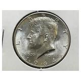1964-D Kennedy Half Dollar, BU Condition
