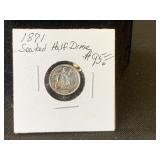 1871 Seated Half Dime