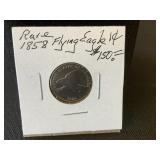 1858 Rare Flying Eagle 1 Cent