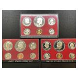 1974-1975-1976 U.S. Mint Proof Sets