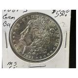 1881-S $1 BU MS 65