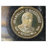 FDR Sterling Silver Proof 1/2 Oz. Cased Coin