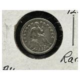 1853 Seated Liberty Half Dime Arrows at Date