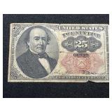 1874 25 Cent U. S. Fractional Currency