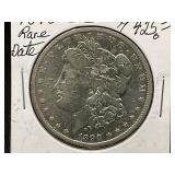 1890-CC Morgan Silver Dollar RARE DATE