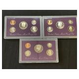 1989-1990-1991 U.S. Mint Proof Sets