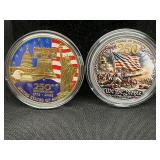 (2) U.S. 250th Commemorative Coins CASED