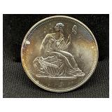 1 Oz. Silver Seated Liberty Coin *TONING*