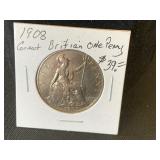 1908 Great Britain One Penny