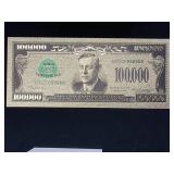 Gold .999999 $100,000 Bill