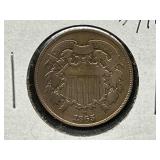 1865 2-Cent Coin *Civil War Time*