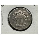 1868 Shield Nickel RARE *No Arrows or Rays*
